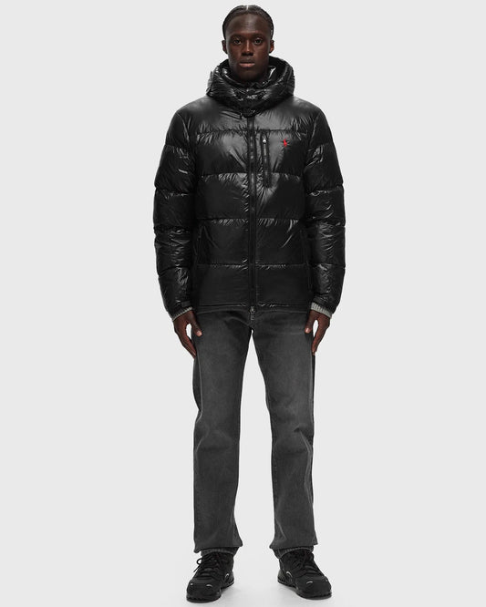 Ralph hooded puffer jacket Noir Brillante