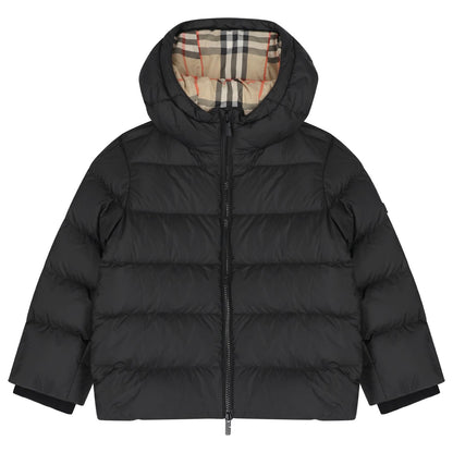 Burb Black Logo Padded Puffer Jacket puffer - B30sneakers