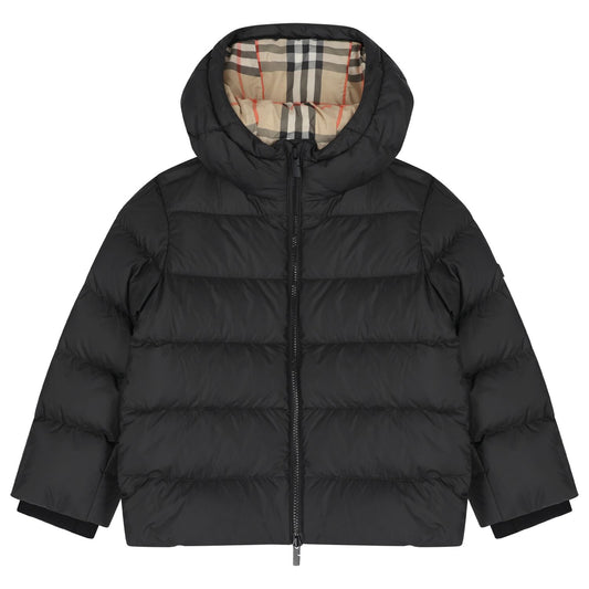 Burb Black Logo Padded Puffer Jacket puffer - B30sneakers
